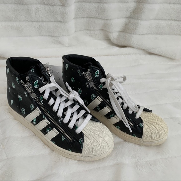 Adidas Pro Model Olympic Opening Ceremony Paisley Print Leather Shoes - Picture 1 of 12